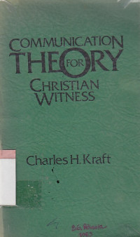 Image of Communication theory for christian witness