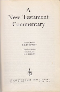 Image of A new testament commentary