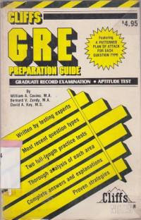 Image of Graduate record examination : Aptitude test preparation guide