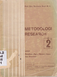 Image of Metodologi research 2: untuk penulisan paper, skripsi, thesis dan disertasi