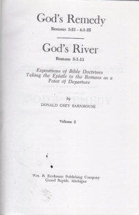 Image of God's remedy,God's river -Romans vol 2