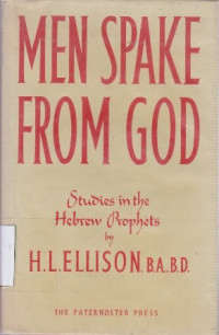 Image of Men spake from God : Studies in the Hebrew Prophets