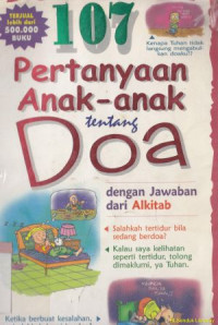 Image of 107 pertanyaan anak-anak tentang doa : dengan jawaban dari alkitab