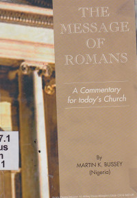 Image of The message of Romans :a commentary for today's church