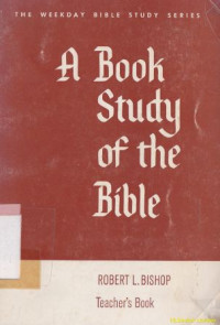Image of A book study of the bible