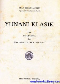 Image of Yunani klasik :abad besar manusia sejarah kebudayaan dunia