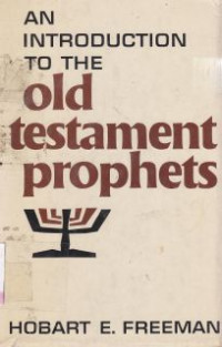 Image of An introduction to the old testament prophets