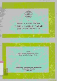 Image of Buku materi pokok ilmu alamiah dasar UNT 110/2 SKS modul 4-6