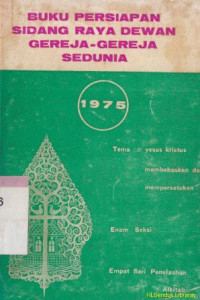 Image of Buku persiapan sidang raya dewan geraja-gereja sedunia 1975