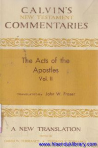 Image of Calvins new testament commentaries the Acts of the Apostles 14-28 volume 2