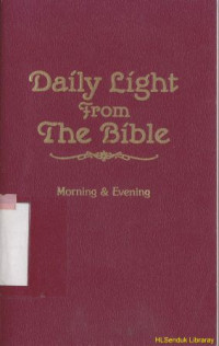Image of Daily light from the bible : morning & evening