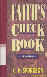 Image of Faith's check book : a devotional
