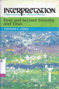 Image of FIRST AND SECOND TIMOTHY AND TITUS : interpretation a Bible commentary for teaching and preaching
