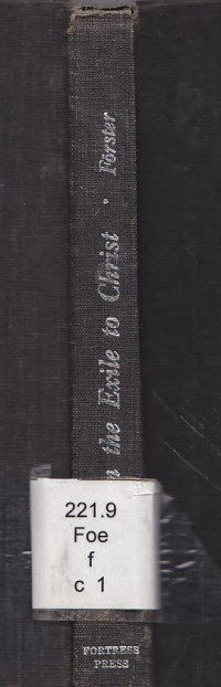 Image of From the exile to christ