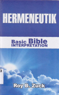 Image of Hermeneutik : basic Bible interpretation