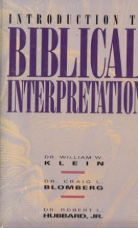 Image of Introduction to Biblical Interpretation 2