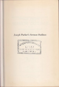 Image of Joseph Parker's Sermon Outlines