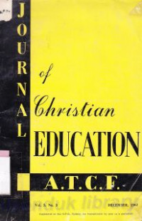 Image of Journal of christian education