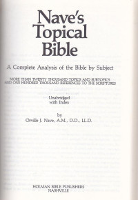 Image of Nave's Topical bible : a complete analyisis of the bible by subject