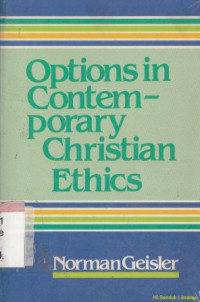 Image of Options in contemporary christian ethics