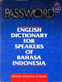 Image of Password - English dictionary for speakers of bahasa Indonesia