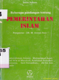 Image of Beberapa pandangan tentang pemerintahan islam