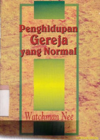 Image of Penghidupan gereja yang normal