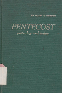 Image of Pentecost yesterday and today