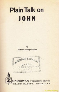 Image of Plain talk on john