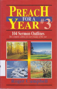 Image of Preach for a year 3 : 104 sermon outlines