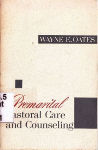 Image of Premarital pastoral care and counseling