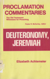 Image of Proclamtion Commetaries : The Old Testament Witnesses For Preaching