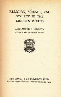 Image of Religion, science, and society in the modern world