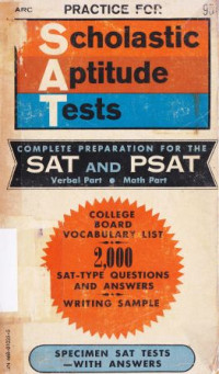 Image of Scholastic aptitude tests