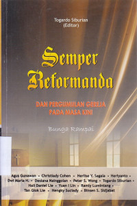 Image of Semper reformanda dan  pergulatan gereja pada masa kini