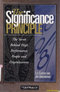 Image of The Significance Principle : The Secret Behind High Perfomance People And Organizations