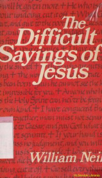 Image of The difficult saying of Jesus