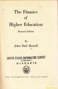 Image of The finance of higher education