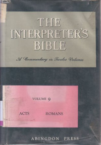 Image of The interpreter's Bible Vol 9 : Acts - Romans