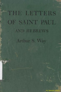 Image of The letters of ST.Paul to seven churches and three friends with the letter to the Hebrew