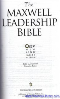Image of The Maxwell leadership bible