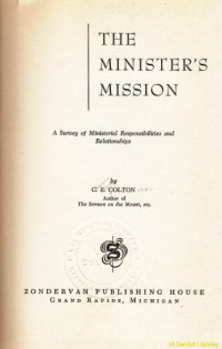 Image of The ministers mission