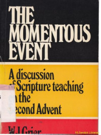 Image of the momentous event : a discussion of scripture teaching on the second advent