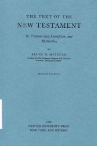 Image of The Text Of The New Testament