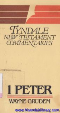 Image of Tyndale new testament commentaries the first Epistle of Peter