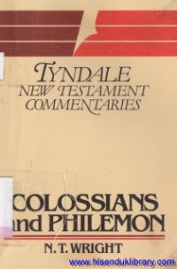 Image of Tyndale new testament commentaries Colossians and Philemon