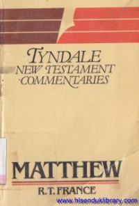 Image of Tyndale new testament commentaries the gospel according to Matthew