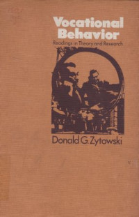 Image of Vocational behavior : readings in theory and research