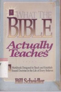 Image of What the bible actually teaches