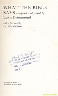 Image of What the Bible says